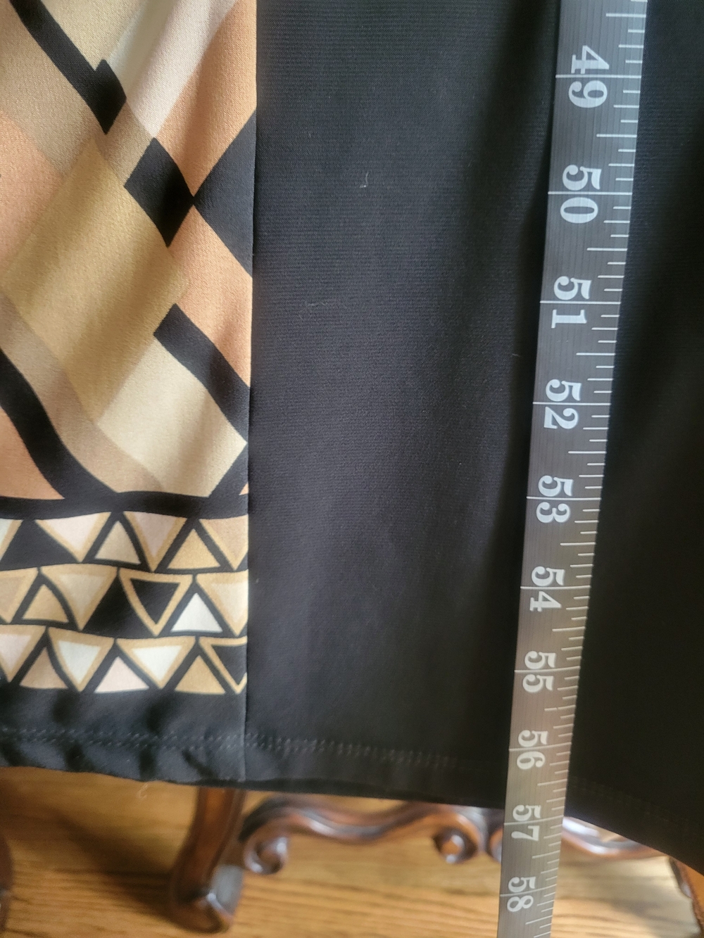 NWT Roz & Ali Black Tan Long Sun Dress 22 - Picture 4 of 8